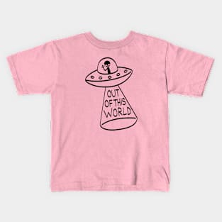 Out of This World - Black Kids T-Shirt